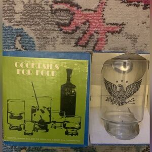 Vintage set barware for 4 still in box